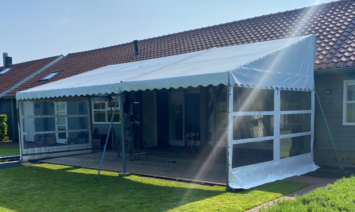 Geveltent 4x8m