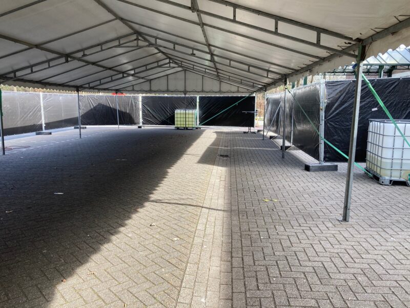 Werktent spantbreedte 8m (op aanvraag)