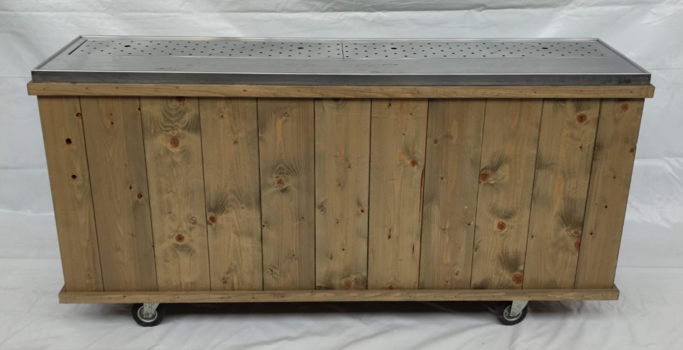 Buffetbar zonder spoelbak vintage 200cm